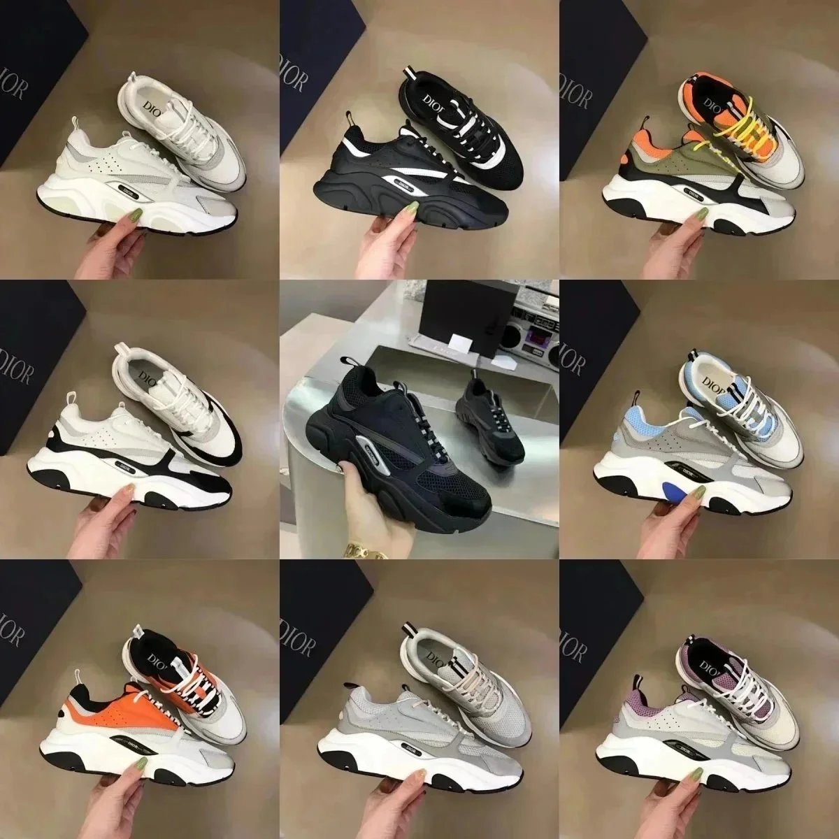 Dior Athletic Casual Unisex Sneakers — T23