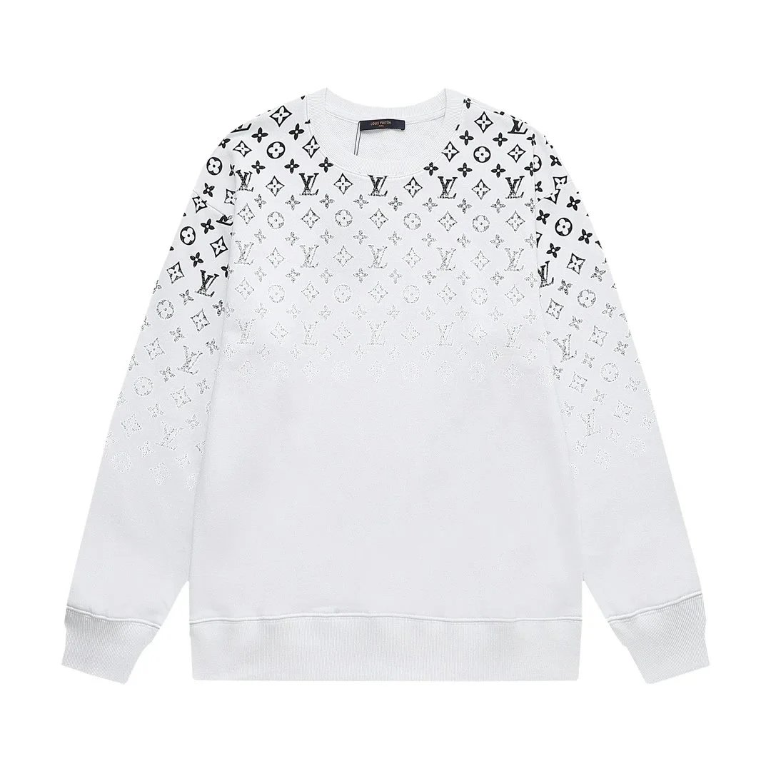 Louis Vuitton Monogram Gradient Crewneck Sweatshirt White