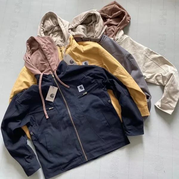 Carhartt Work In Progress Hooded Jacket Yellow Outerwear - 5