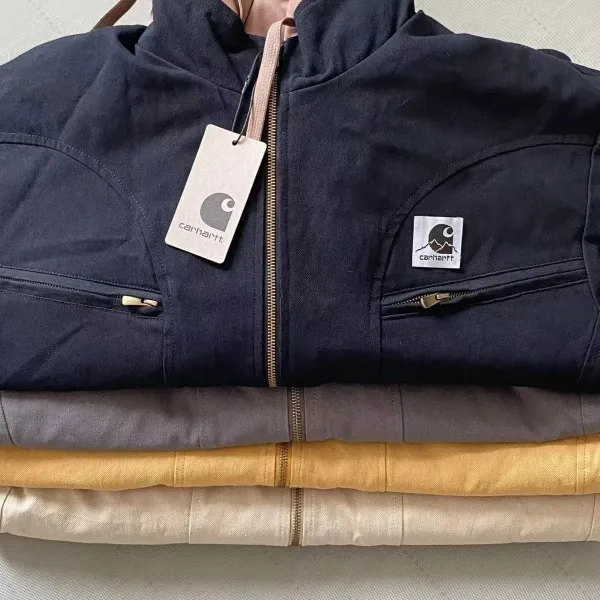 Carhartt Work In Progress Hooded Jacket Yellow Outerwear - 4