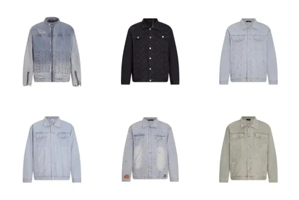 Dior Oblique Print Distressed Denim Jacket Multicolor - 4