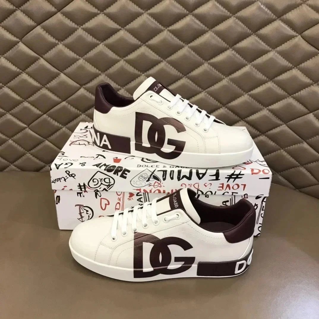 Dolce & Gabbana Dolce & Gabbana DG Logo Sneakers - White/Burgundy White