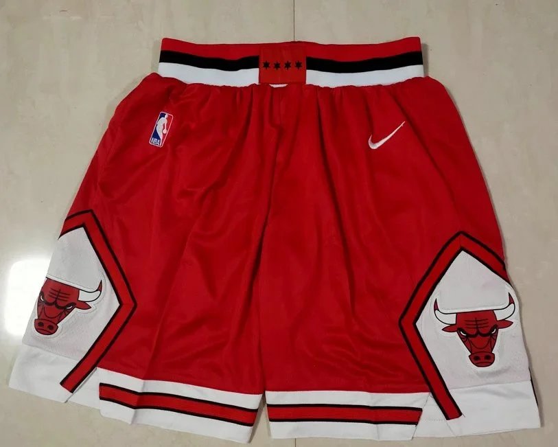 公牛城市版红色球裤