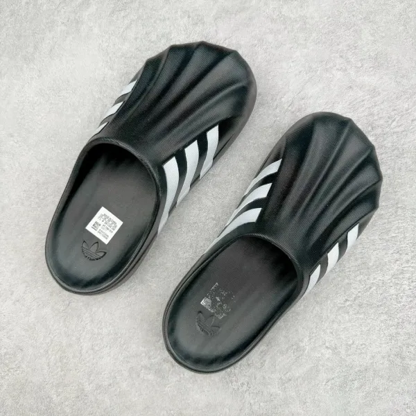Adidas Originals Adilette Comfort Black/White Slippers - 1