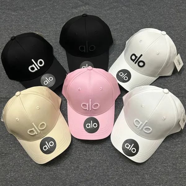 Alo Yoga Embroidered Logo Pink Baseball Cap - 6