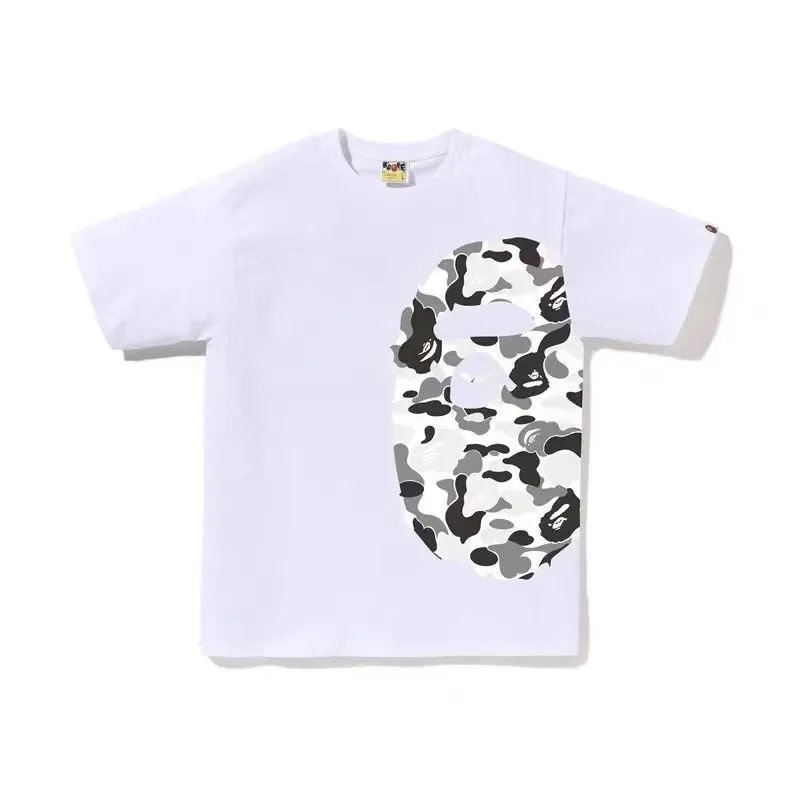 BAPE T-shirt Giant Camo Ape Head White