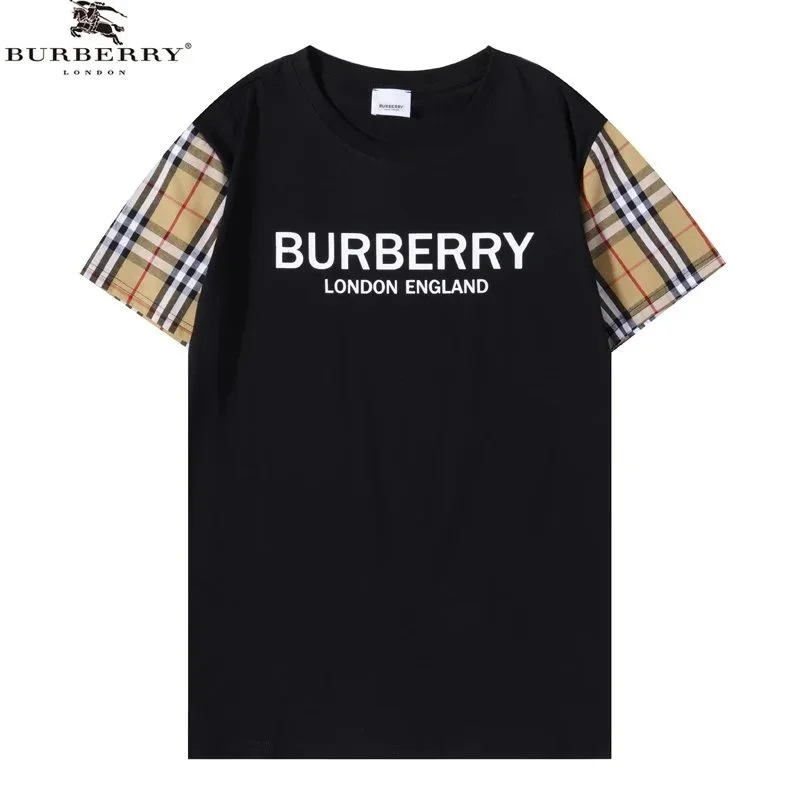 A Collection of Burberry-Style Short-Sleeve T-Shirts