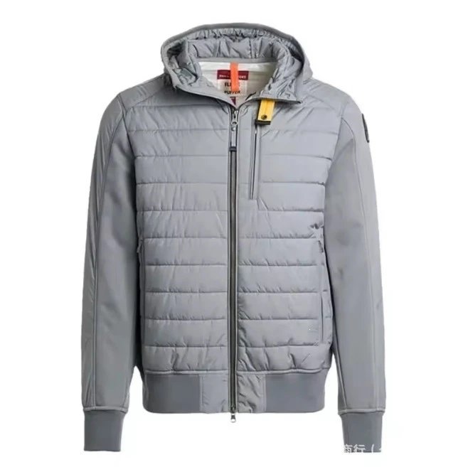 New Spliced Grey Down Jacket