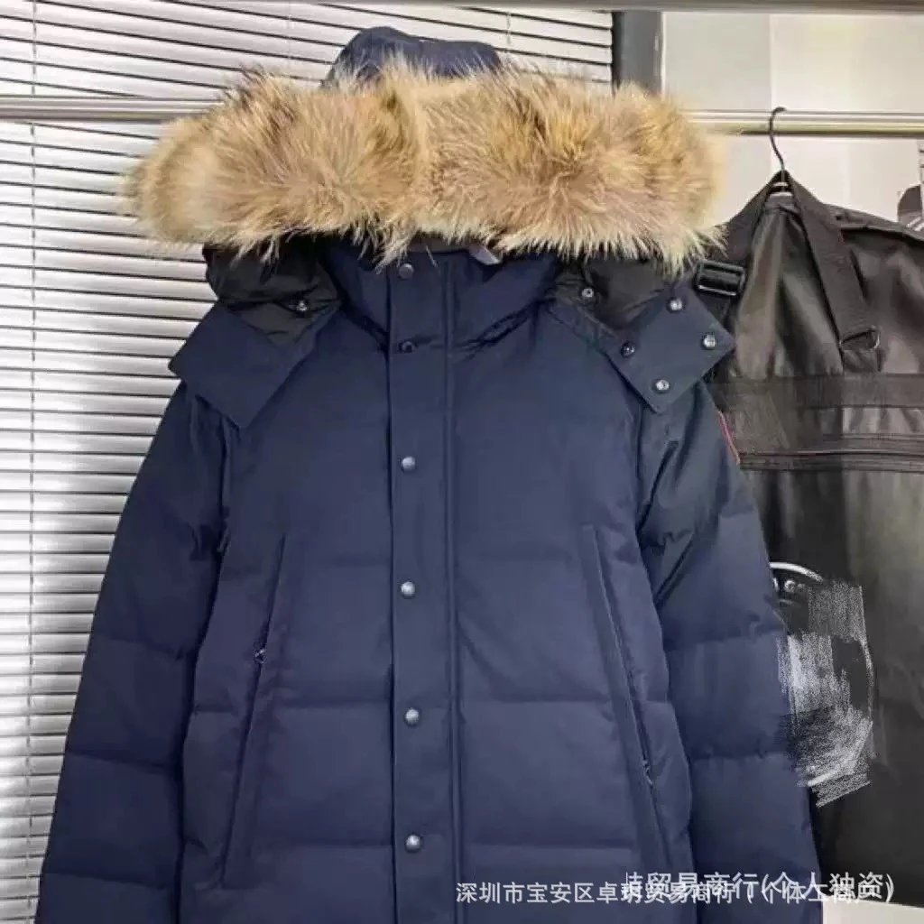 Navy Red Logo Puffer Jacket with Tote Bag