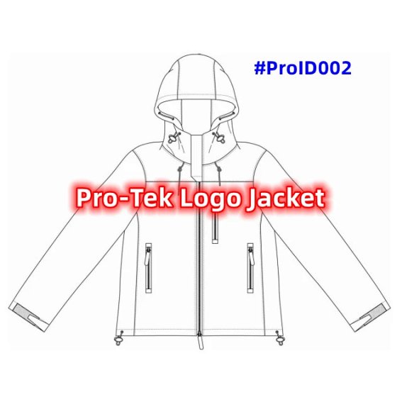 CPReps#ProID002Pro-TekLogoPlaqueHoodedJacket Jacket