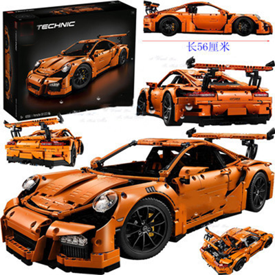 Orange Porsche 911 GT3 Technic Building Kit