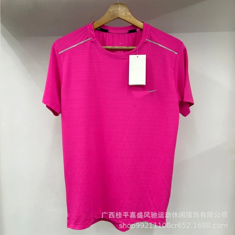 Foreign trade wholesale sports student training speed drying track and field training clothes running sports clothes short sleeved sports reflective crystal