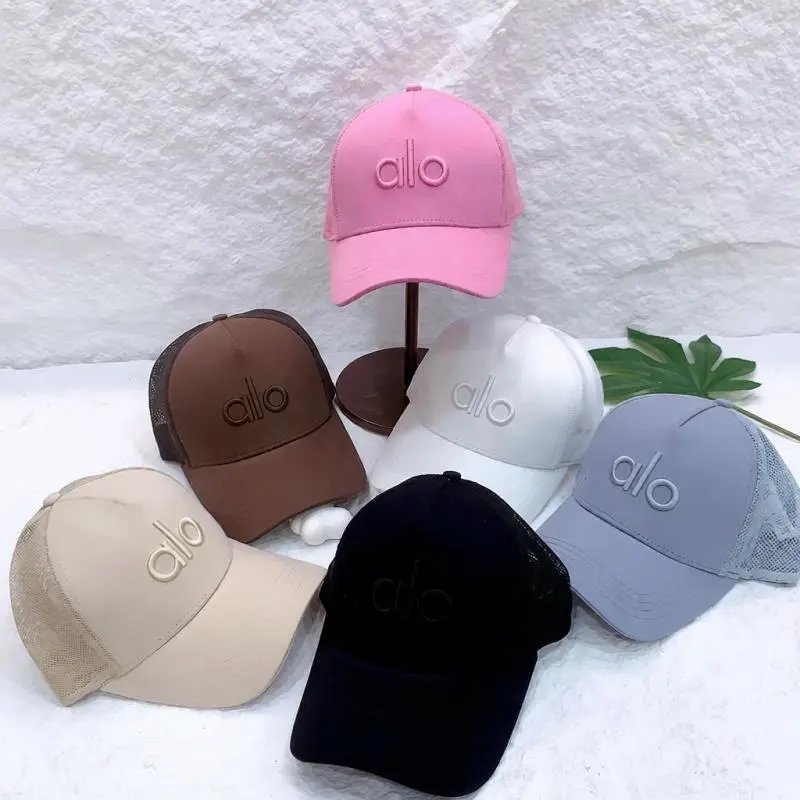 Trendy Letter Mesh Breathable Baseball Cap for Women Spring Summer Fashion Versatile Sun Protection Duckbill Hat Men Ins