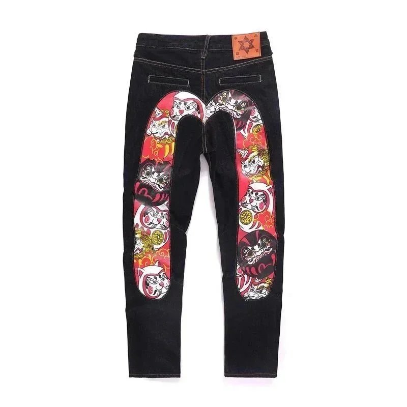 JNCO Jeans Dragon Embroidered Black Denim Shorts - 14