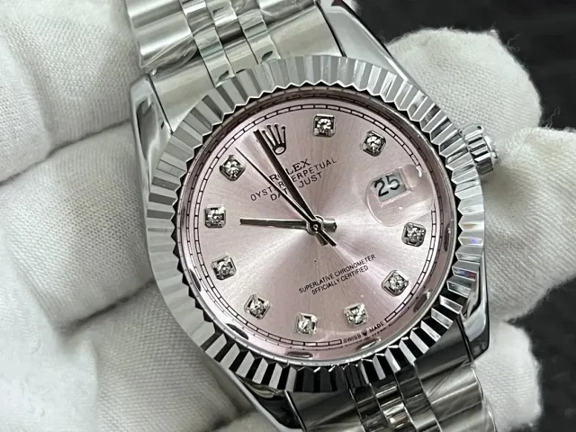 Rolex Watches Oyster Perpetual Datejust two-tone fluted-bezel watch product detail image 9