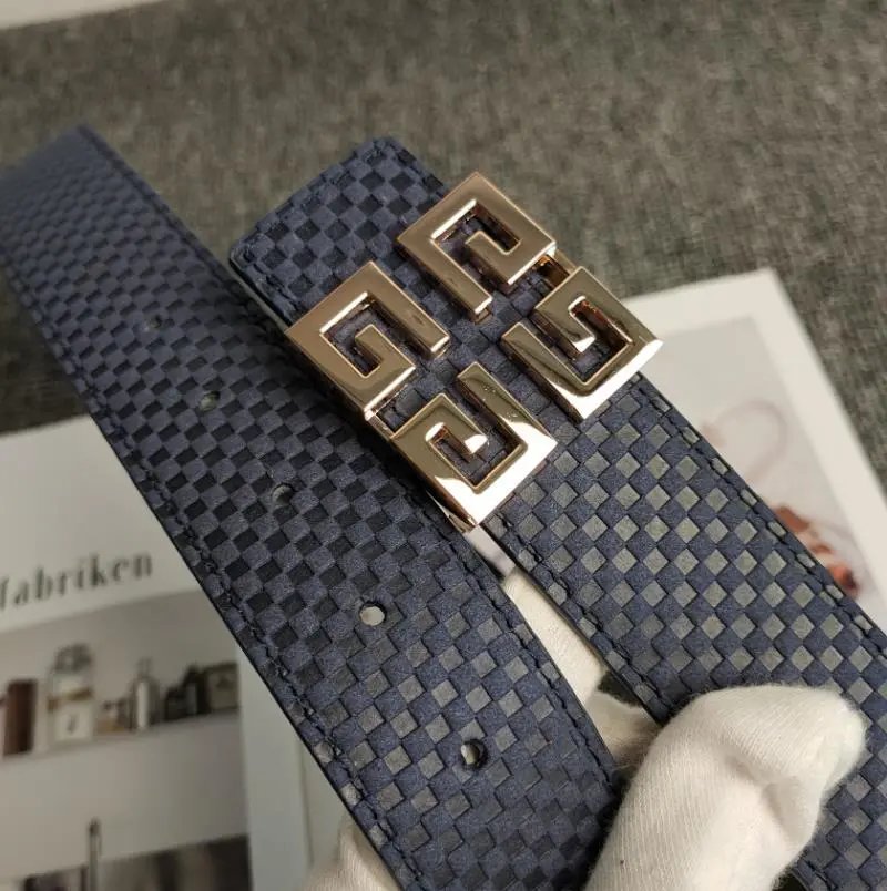 Unbranded Belts Geometric Buckle Embossed Belt — D-1 Gold Standard