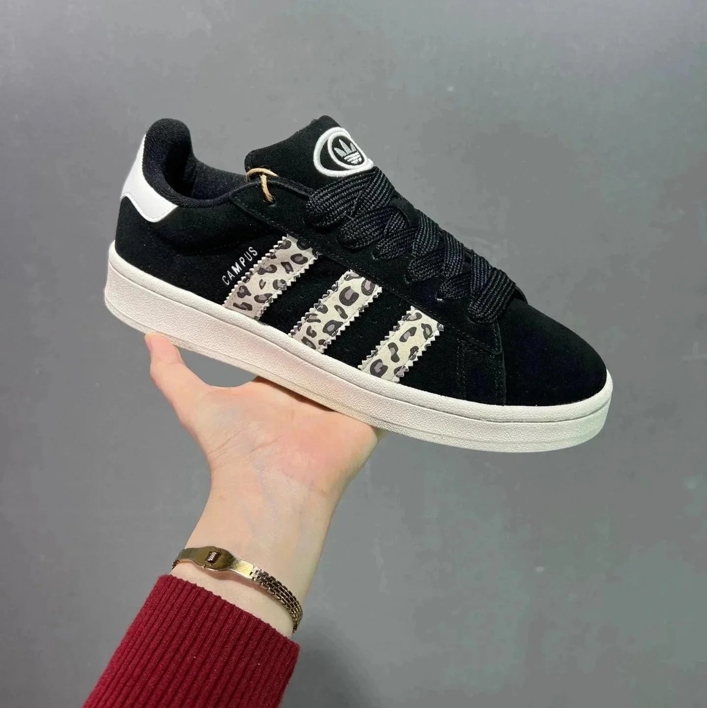 Adidas Sneakers Campus — Black leopard print