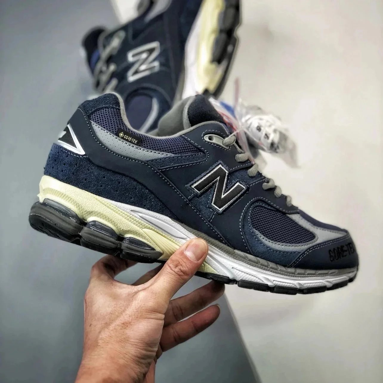 New Balance 2002R Navy Teal Suede Sneakers Running Shoes - 9