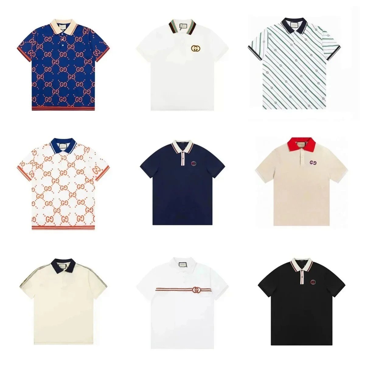 Gucci GG Monogram Polo Beige Brown Polo Shirt product detail 2 in Litbuy spreadsheet finds