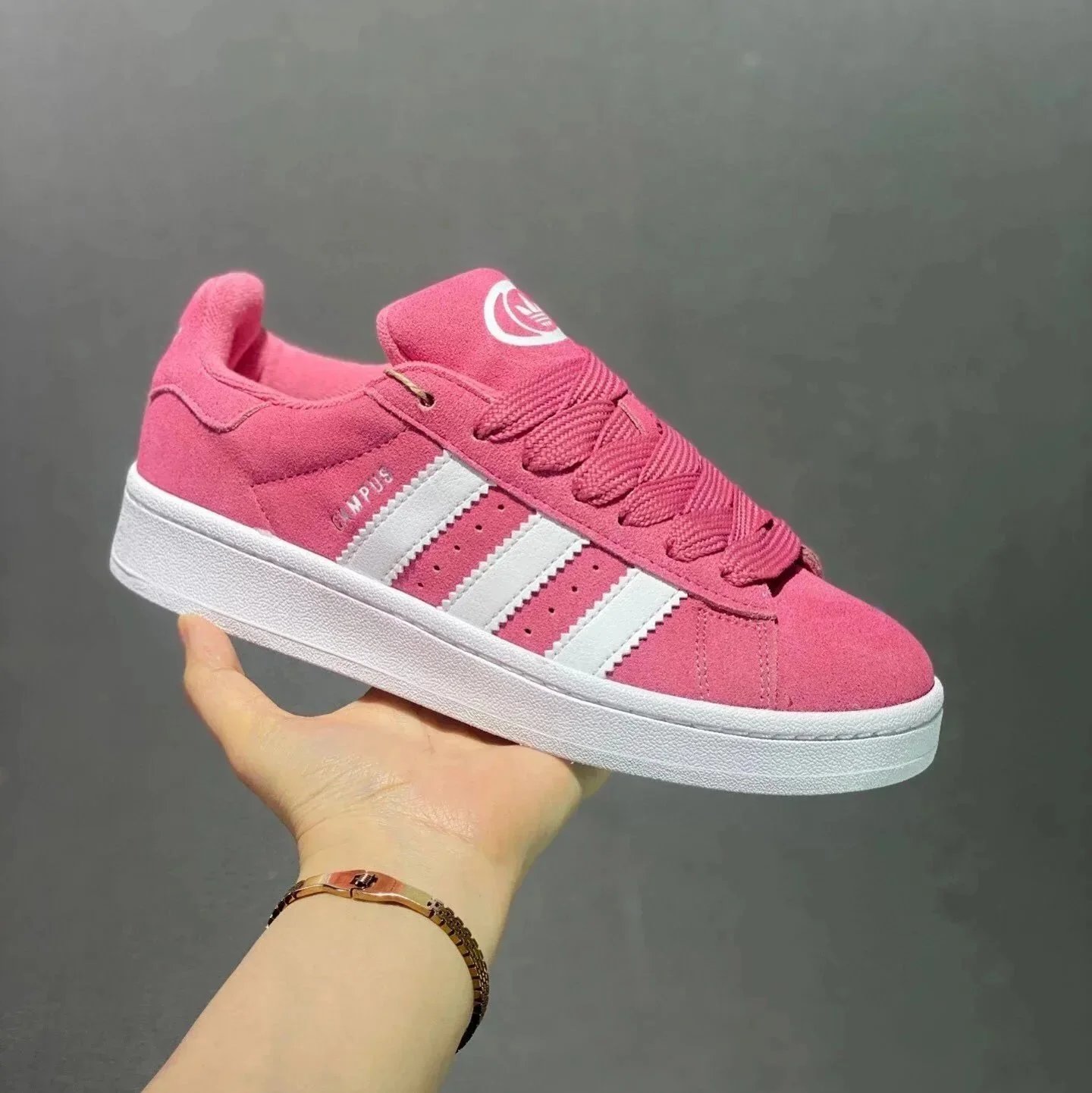 Adidas Sneakers Campus — Pink and white