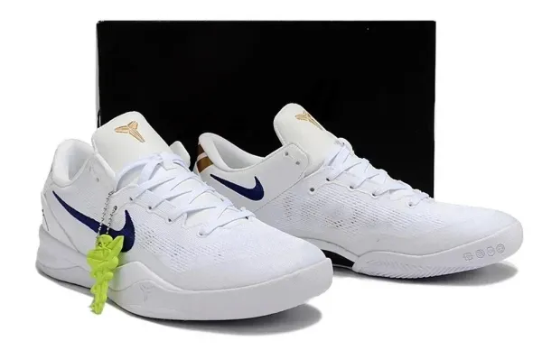 Nike Kobe 8 System Black/White Basketball Shoes - 15