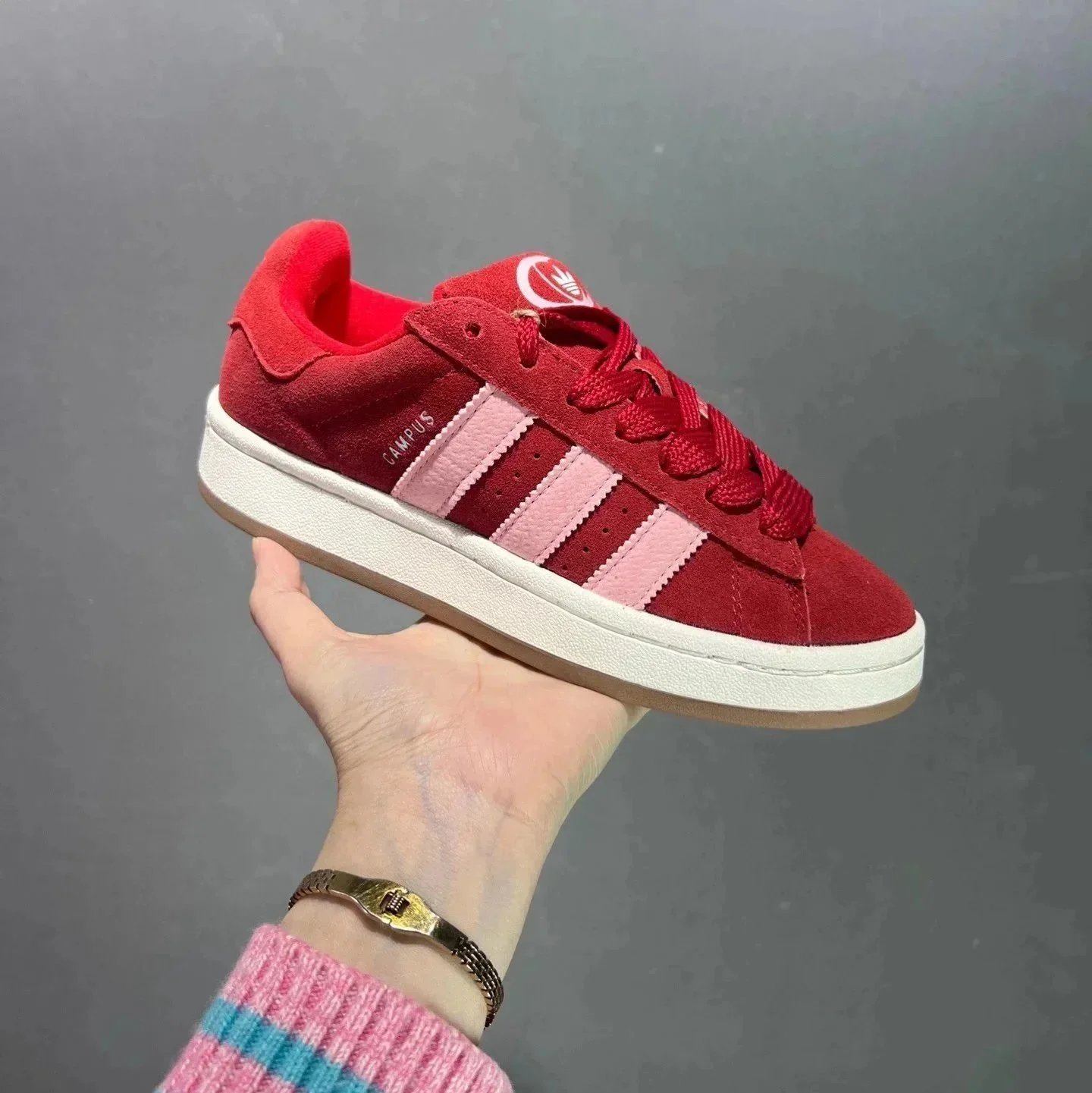Adidas Sneakers Campus — Red and white