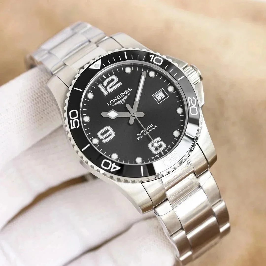 Design Rolex-Style Datejust Clone Light Blue Dial Stainless Steel Watch Watches - 9