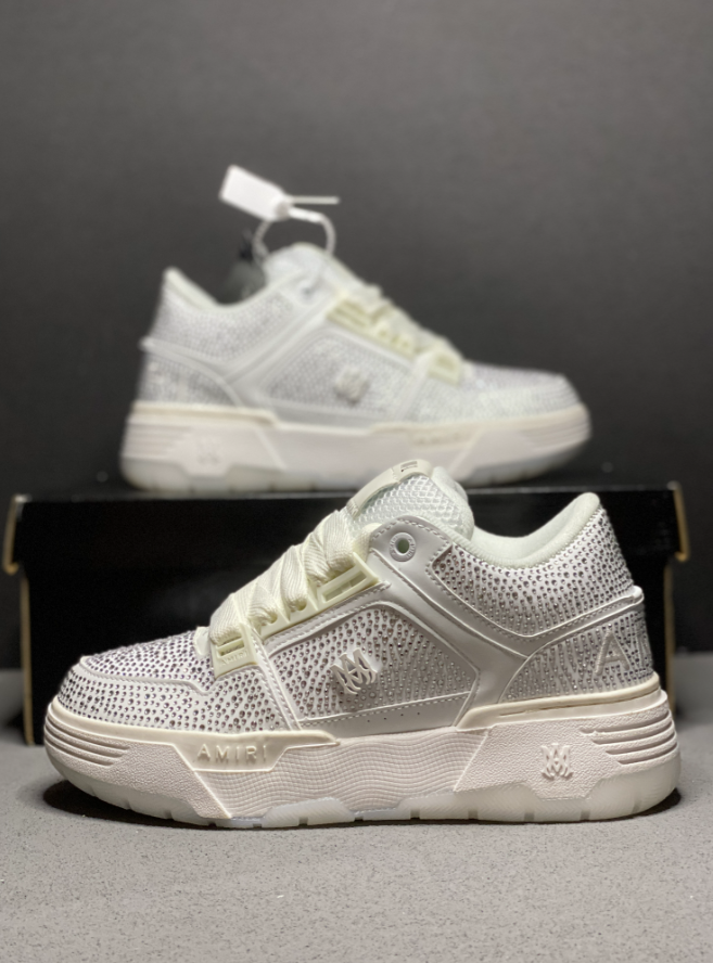 AMIRI Sneakers MA Runner — B- 15 all white diamonds