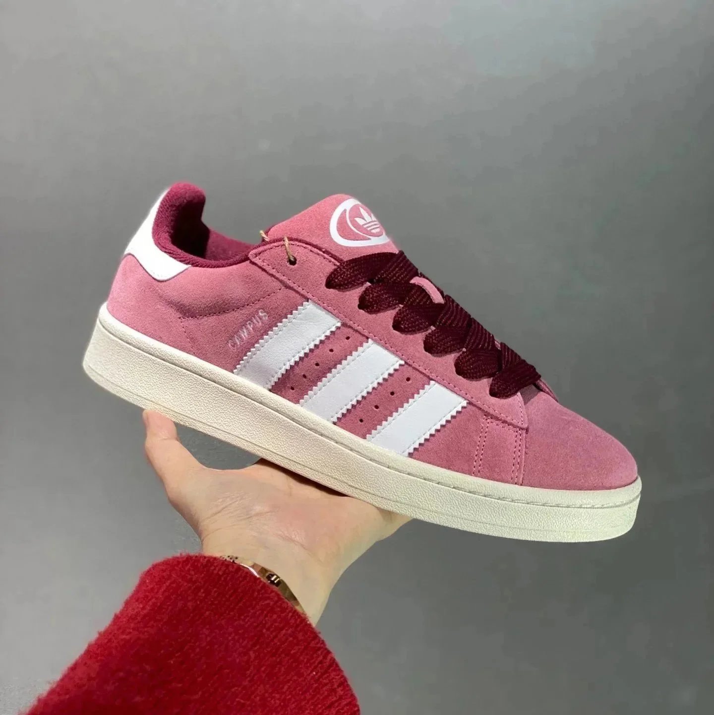 Adidas Sneakers Campus — Pink and white