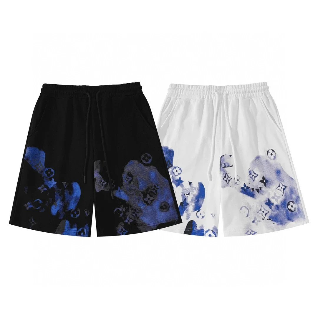 Design Checkerboard Embroidered Logo Shorts White - 13