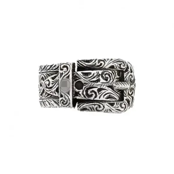 Chrome Hearts Scrollwork Silver Belt - 1