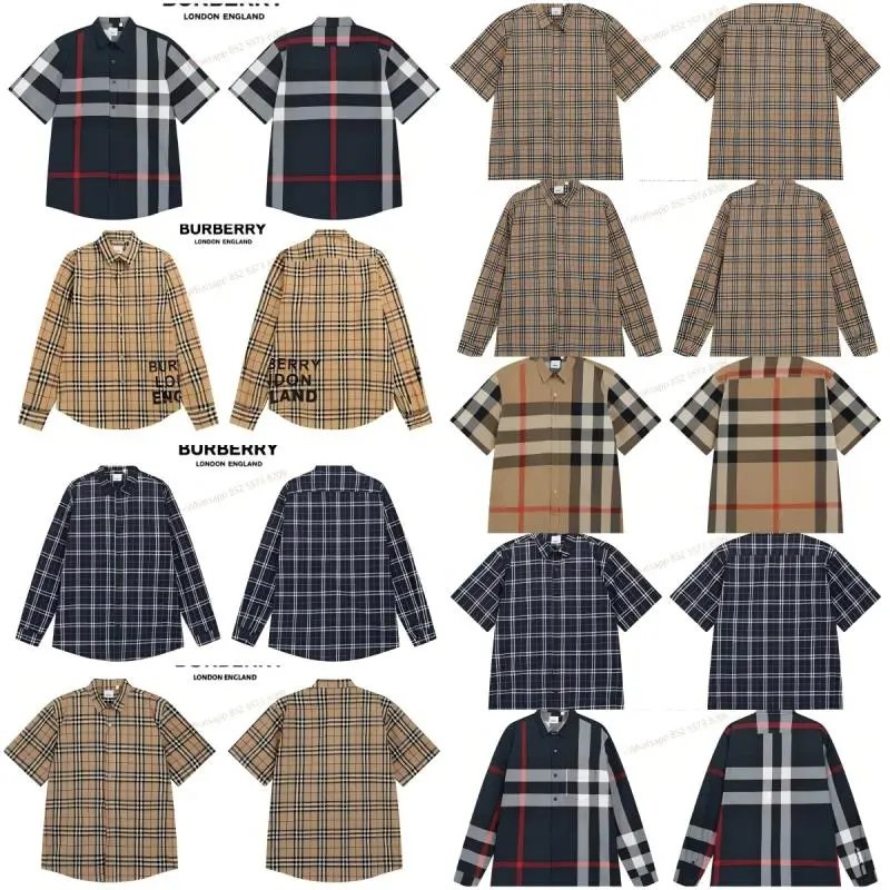 Burberry Vintage Check Stretch Cotton Oversized