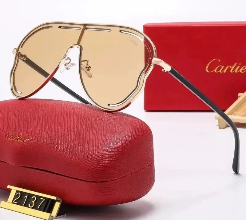 Cartier Eyewear Rimless Rectangular Sunglasses with Gold Cross Decorations image 13