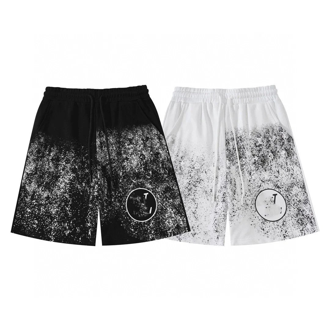 Design Checkerboard Embroidered Logo Shorts White - 11