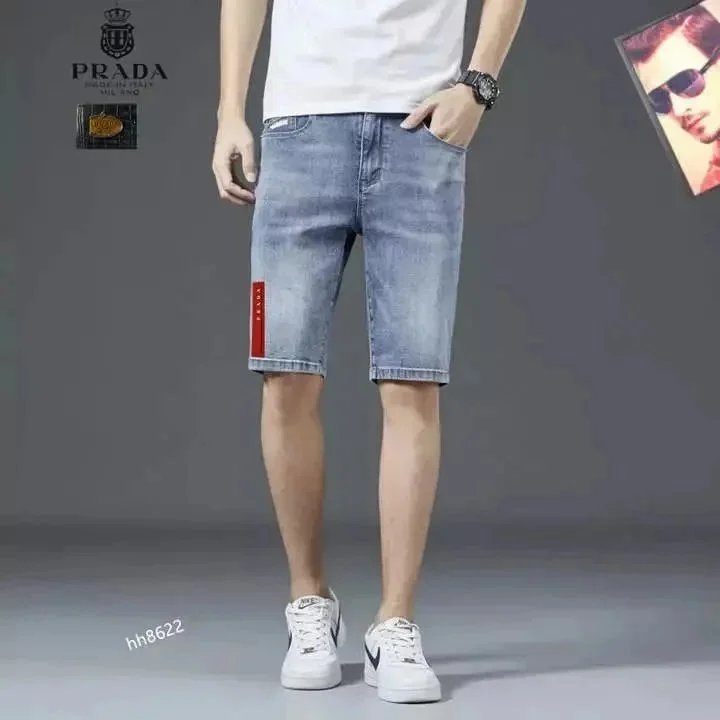 Dsquared2 Distressed Paint-Splatter Denim Shorts with Plaid Cuff - 8