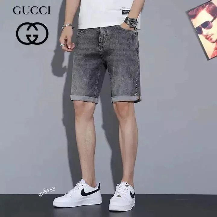 Dsquared2 Distressed Paint-Splatter Denim Shorts with Plaid Cuff - 14