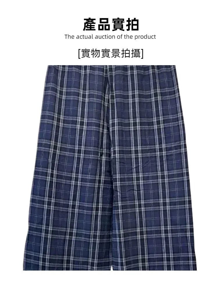 Plaid Wide-leg Casual Pants photo 8