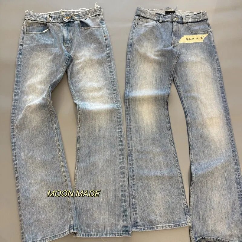 Bootcut Washed Flare Jeans Blue photo 3