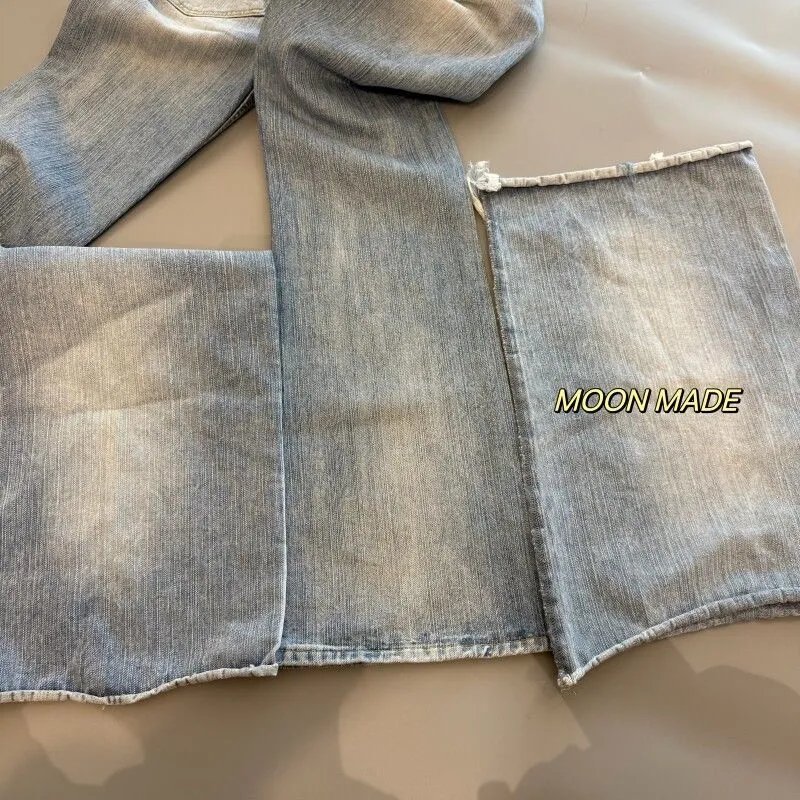 Bootcut Washed Flare Jeans Blue photo 2