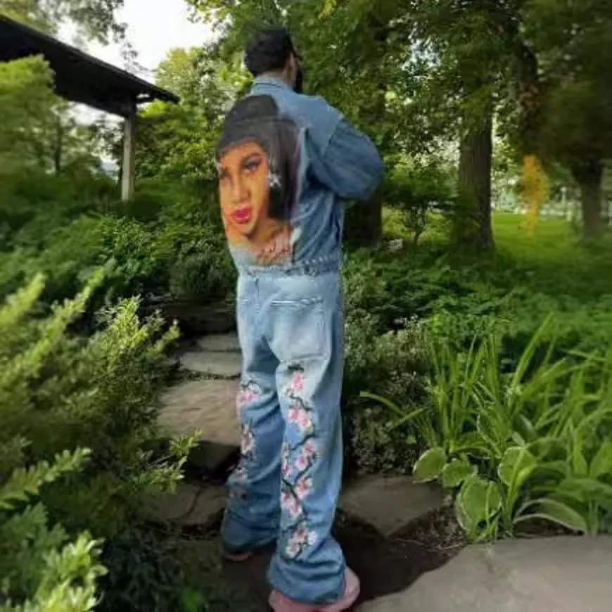 M Flower Jeans