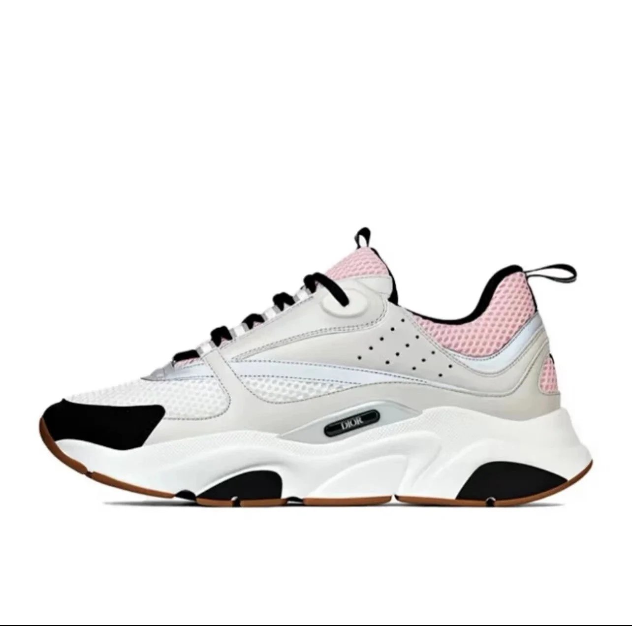 Grey pink white