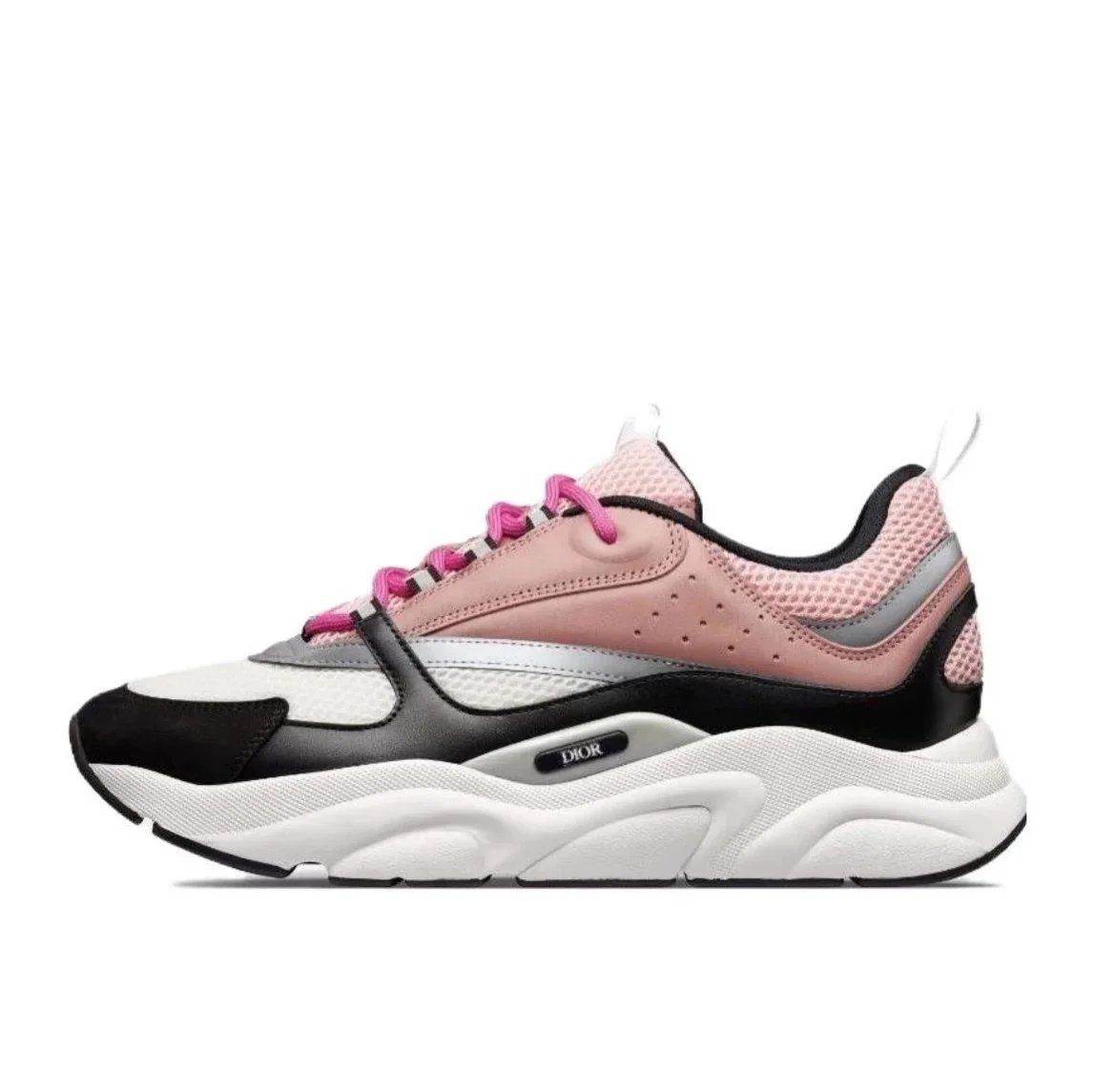 Pink white black