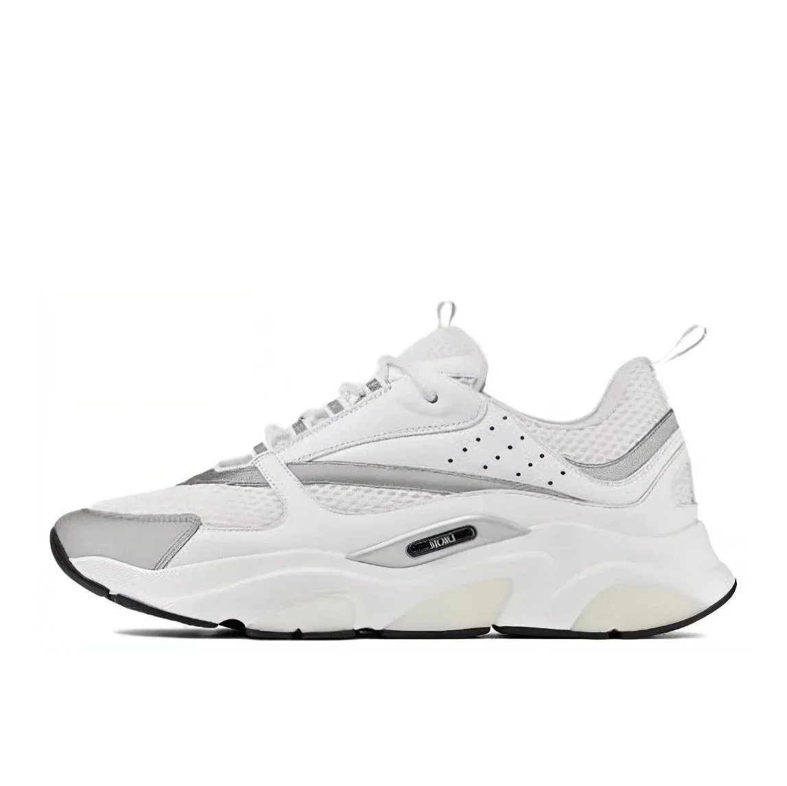 silvery white
