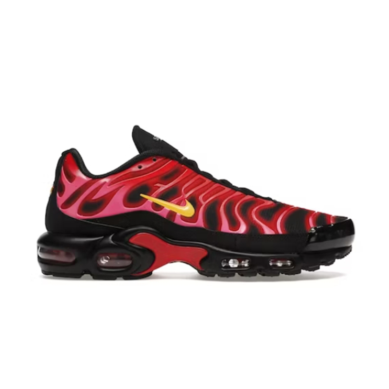 Nike Air Max Plus 'Flame' Red Black Yellow Sneakers - 2
