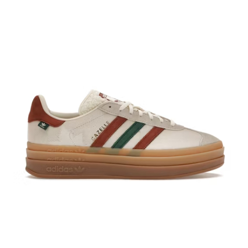 Adidas Originals Gazelle Indoor Brown Green White Sneakers - 2