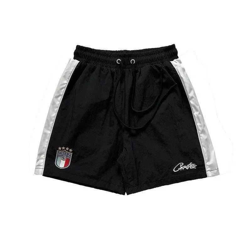 Off-White Diagonal Stripe Panel Shorts Yellow/White - 5