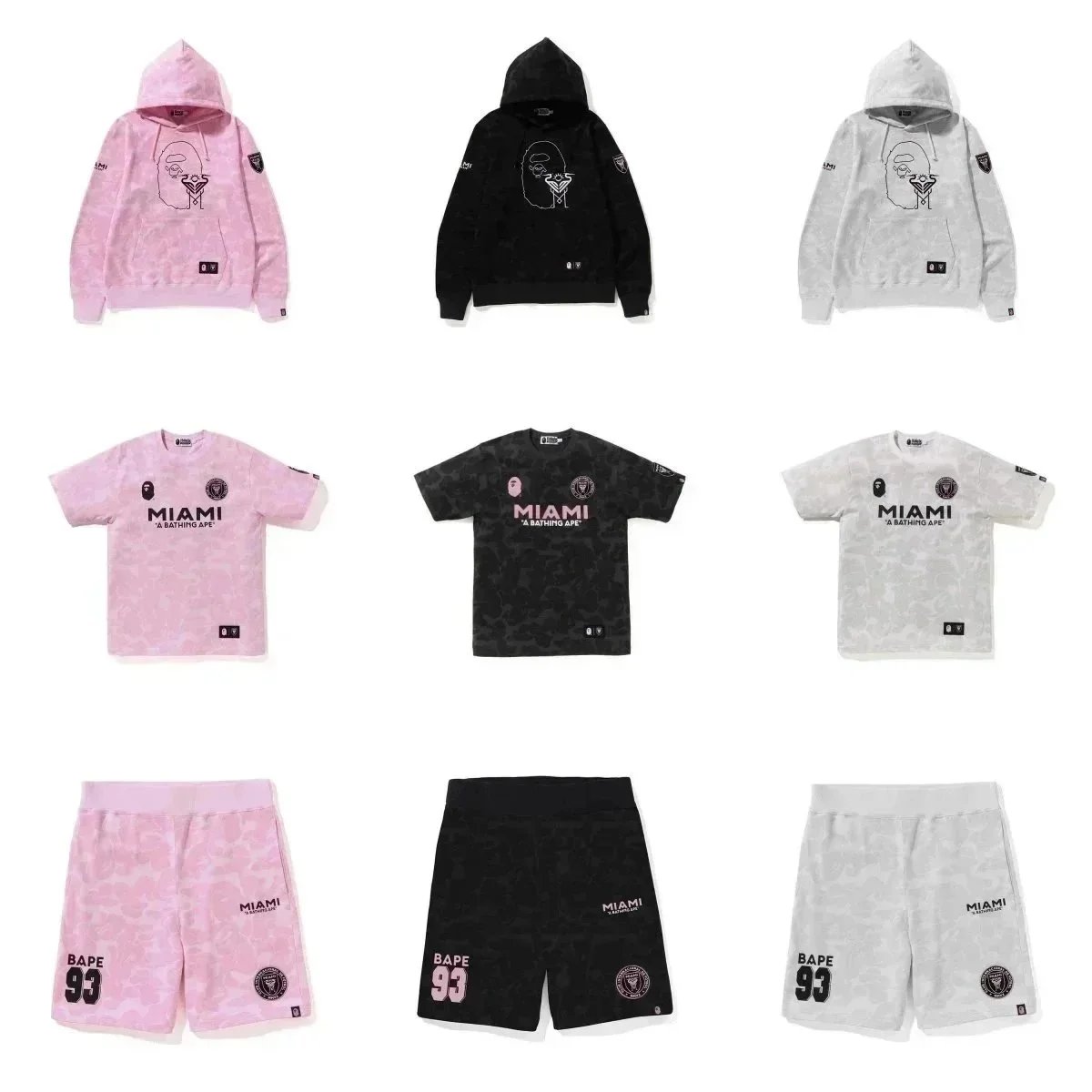 BAPE Miami Camo Hoodies/T-Shirts/Shorts [40 styles]