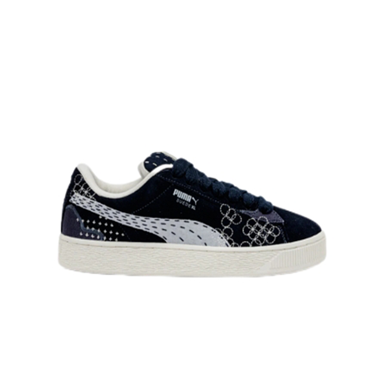 Puma Suede X Patterned Navy Sneakers - 2