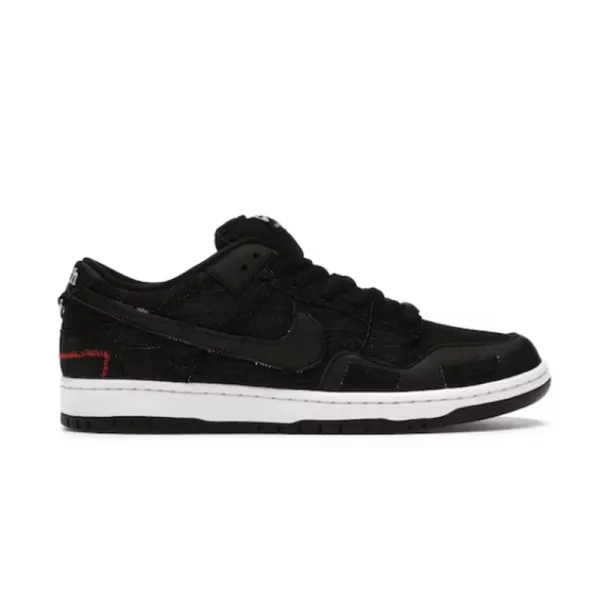 Nike SB Dunk Low Black Denim Sneakers - 2