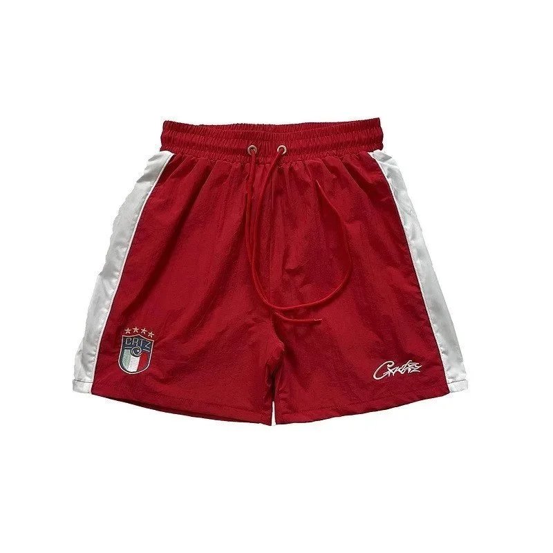 Off-White Diagonal Stripe Panel Shorts Yellow/White - 6